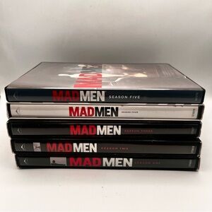 Mad Men Complete Seasons 1-5 DVD Set - Black and Red